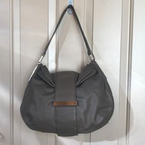 Banana Republic Leather Purse; Taupe; Great Cond